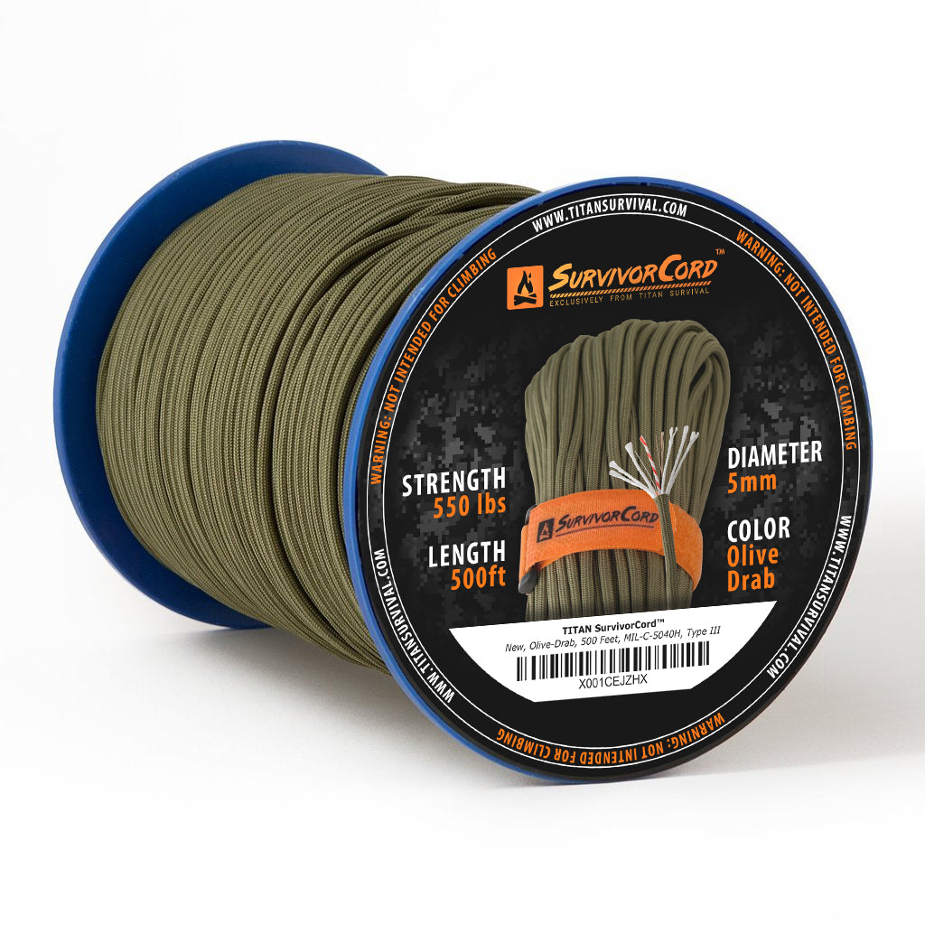 SurvivorCord Spool | OLIVE-DRAB