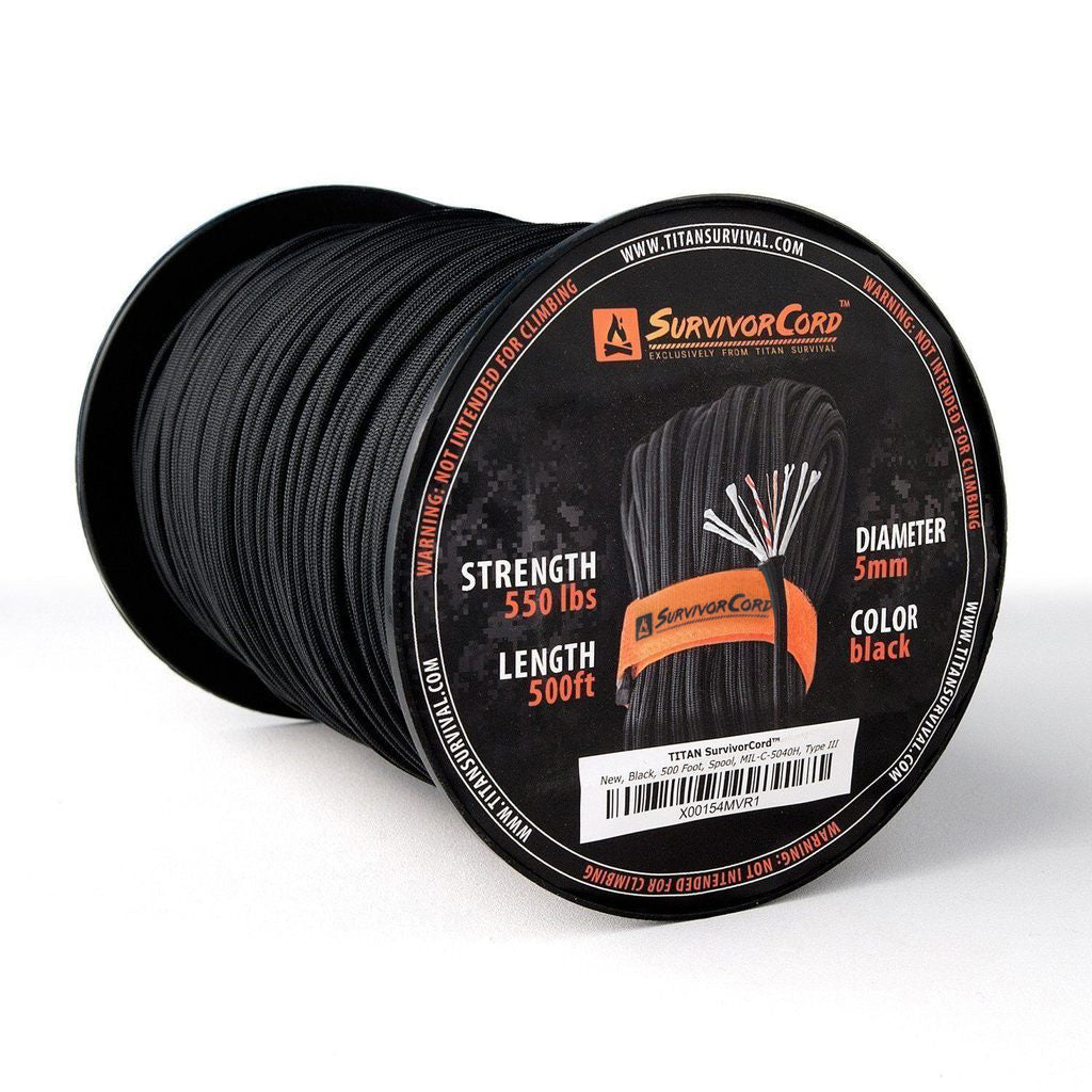 SurvivorCord Spool | BLACK